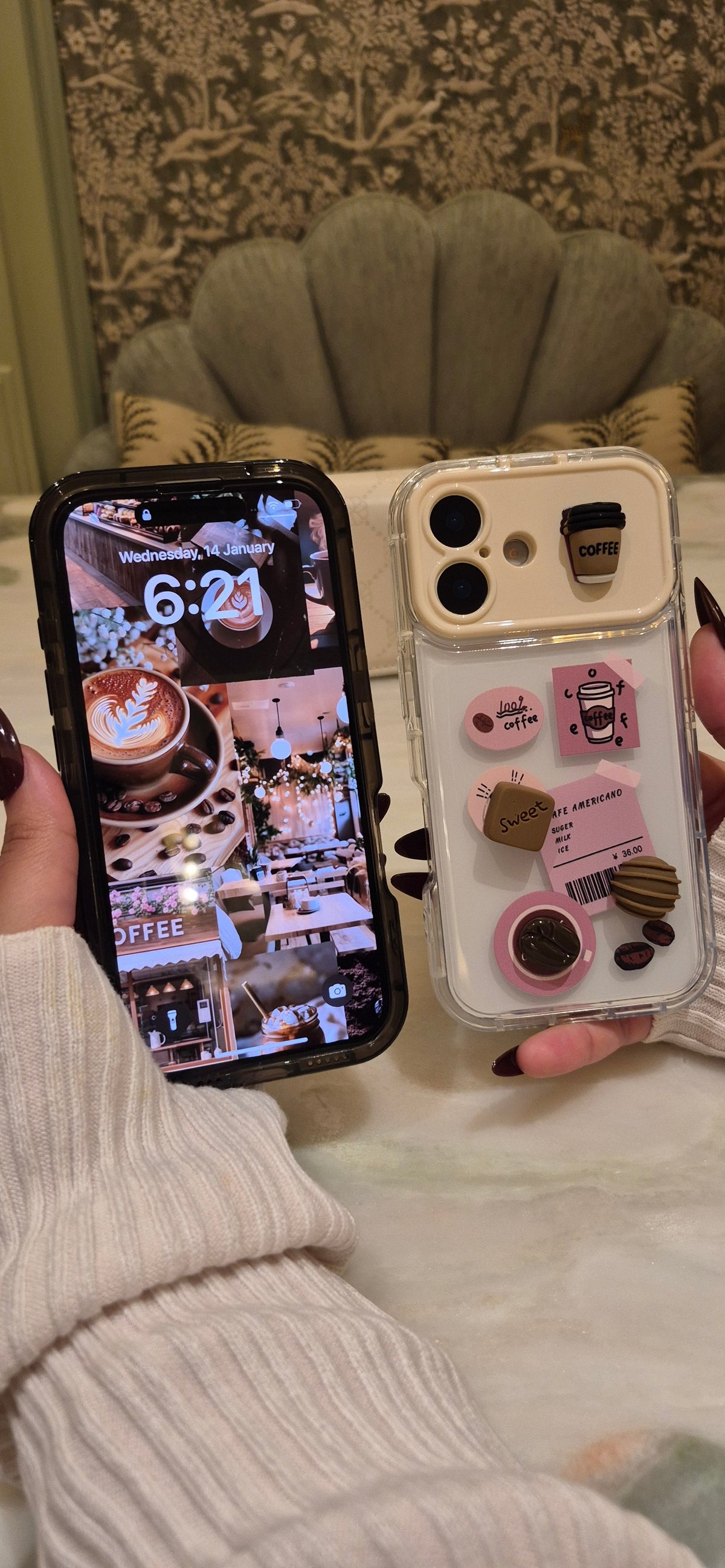 Cafe Americano Mirror 3D Phone Case