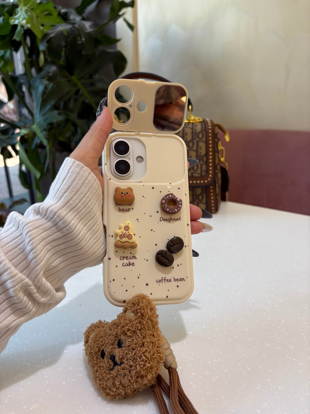 Donut Cookie Cafe Mirror 3D iPhone Case