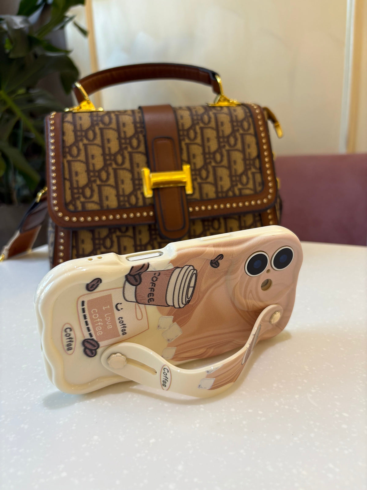 Coffee Holder Premium Silk-Finish Shatterproof iPhone Case