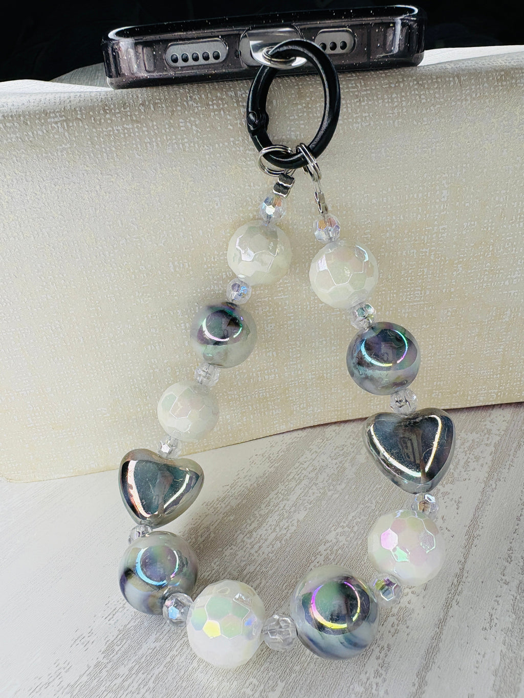 Luxury Marble Charm and Lanyard