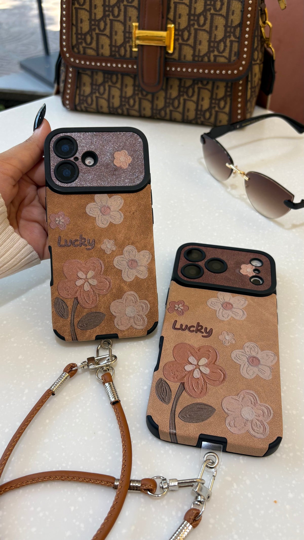 Lucky Floral PU Leather Case