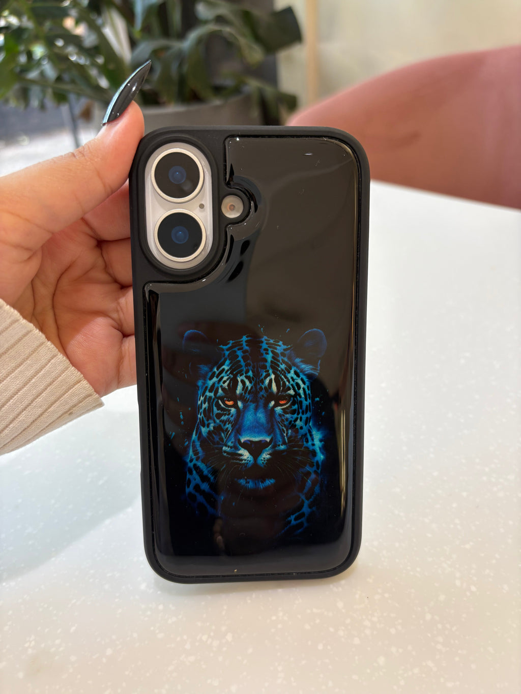 Blue Panther iPhone Case