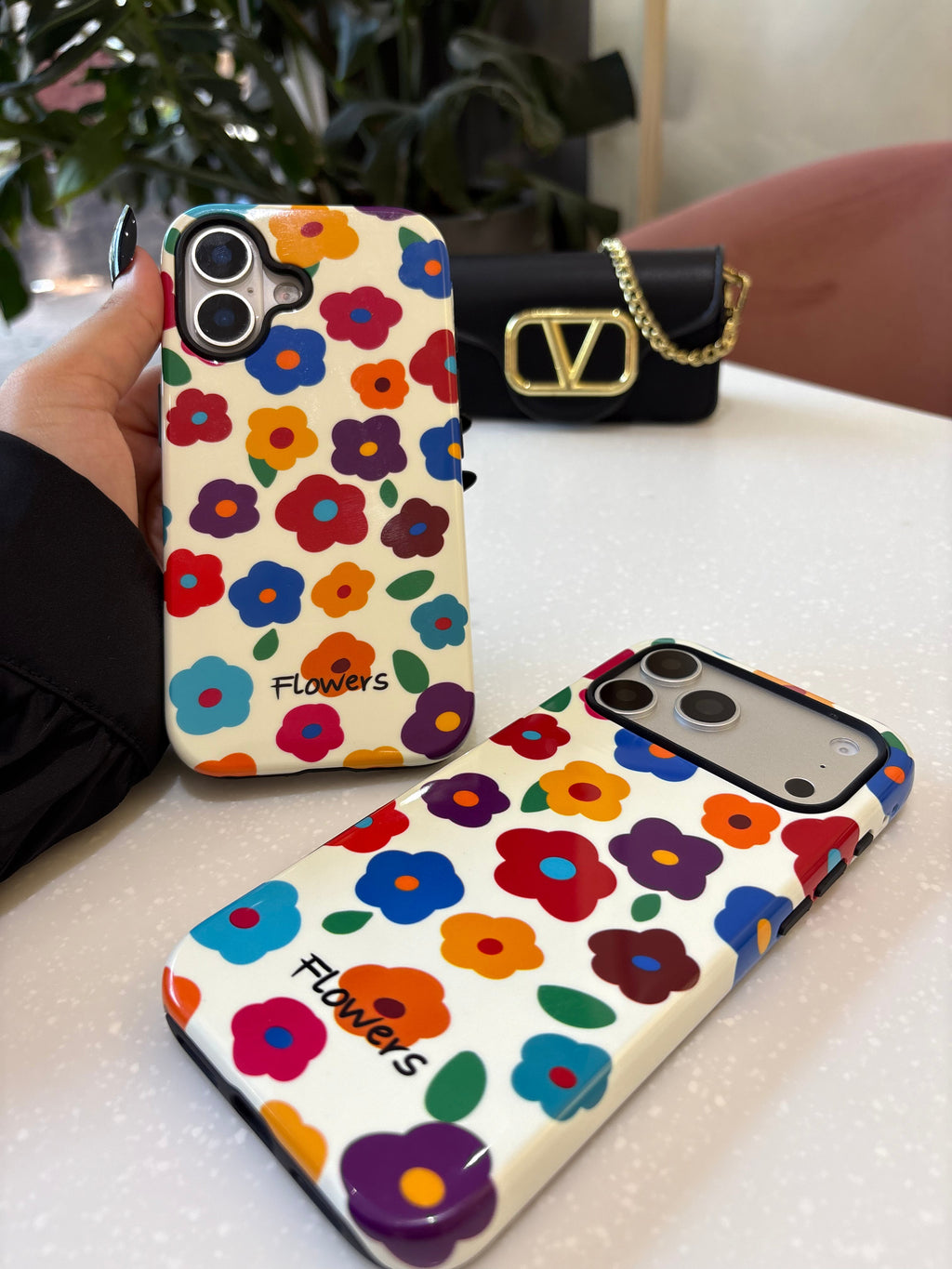Color Pop Flowers iPhone Case