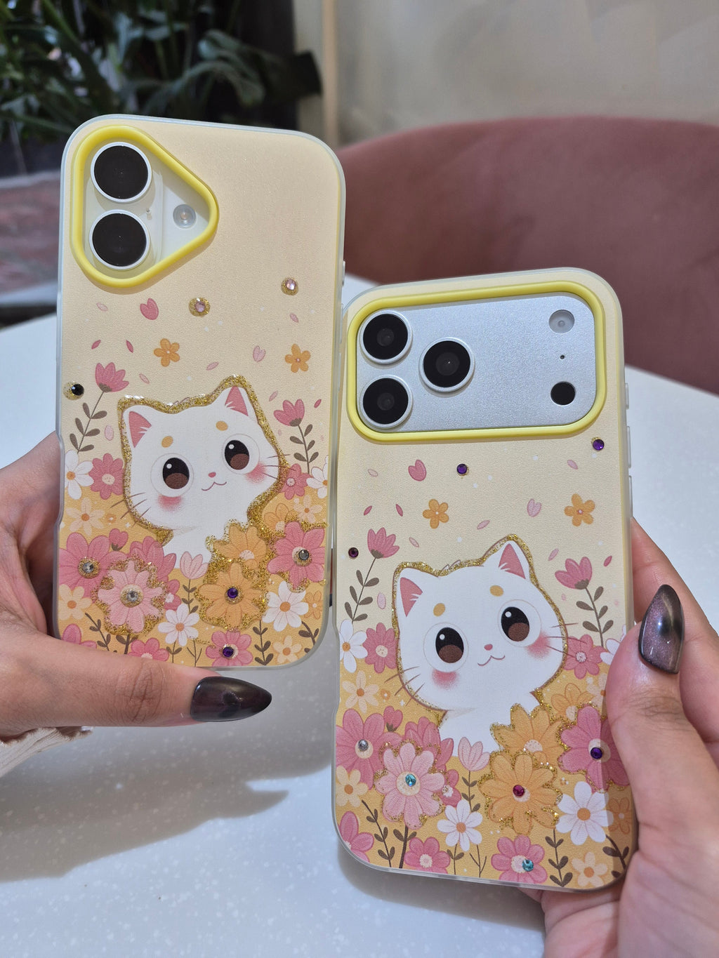 Floral Kitty iPhone Case