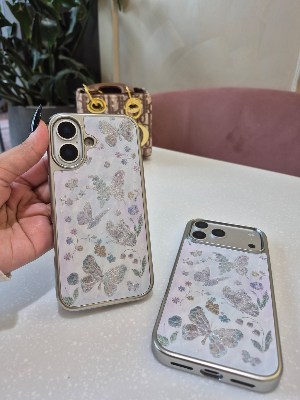 Glitter Butterfly Garden Case