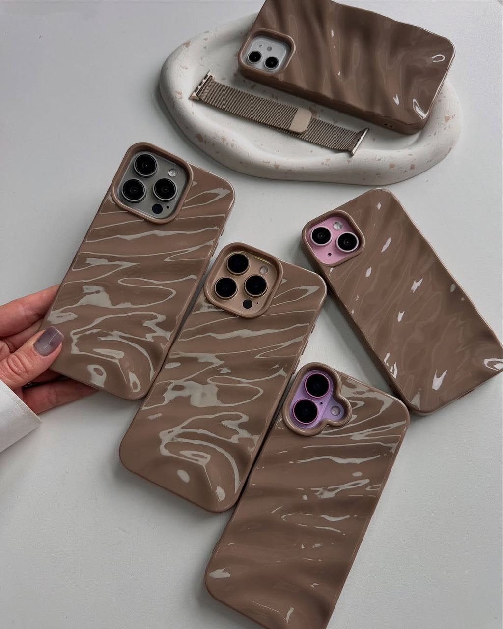 Wavy Designer Silicon Case for iPhone